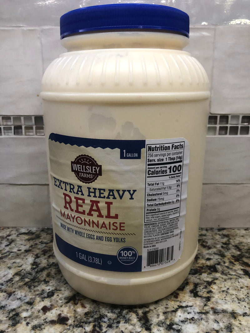 Wellsley Farms Extra Heavy Real Mayonnaise Real Mayo 1 Gallon Jar Sauce