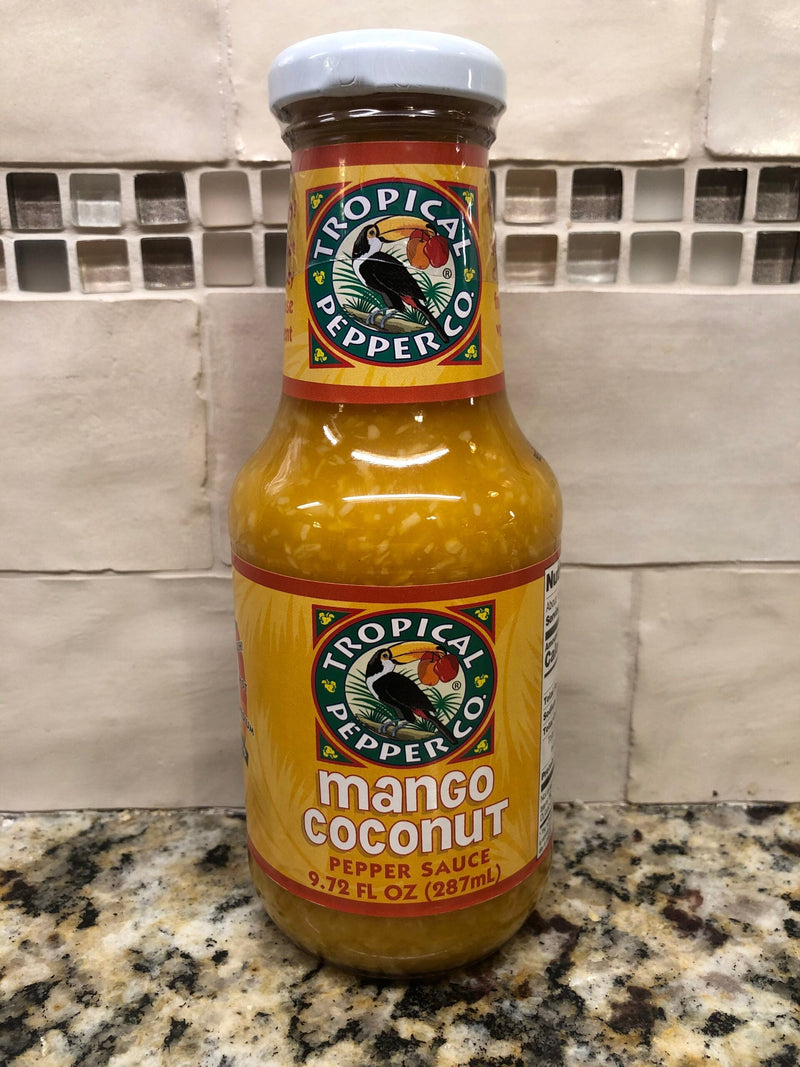 Tropical Pepper Co Mango Coconut Pepper Sauce 9.72 oz Sweet Spicy