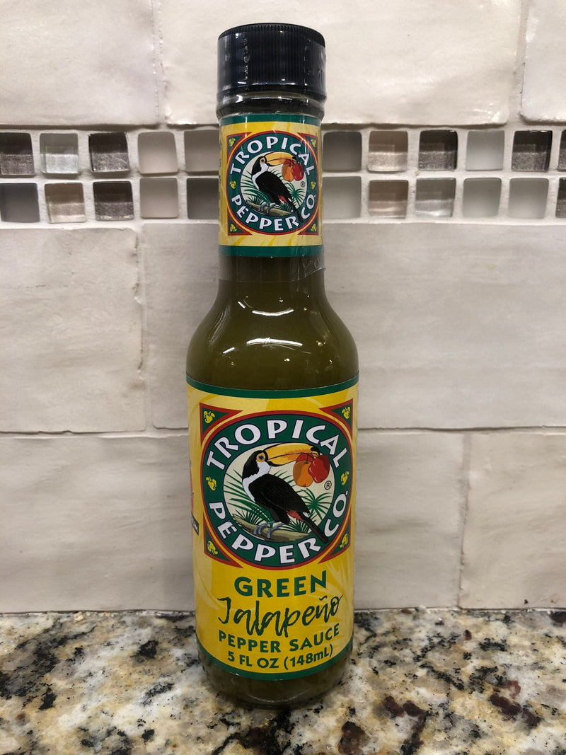 Tropical Pepper Co Green Jalapeno Pepper Hot Sauce 5 Oz Marinade