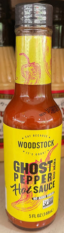 Woodstock Ghost Pepper Extreme Hot Sauce 5 Oz Naga jolokia chili