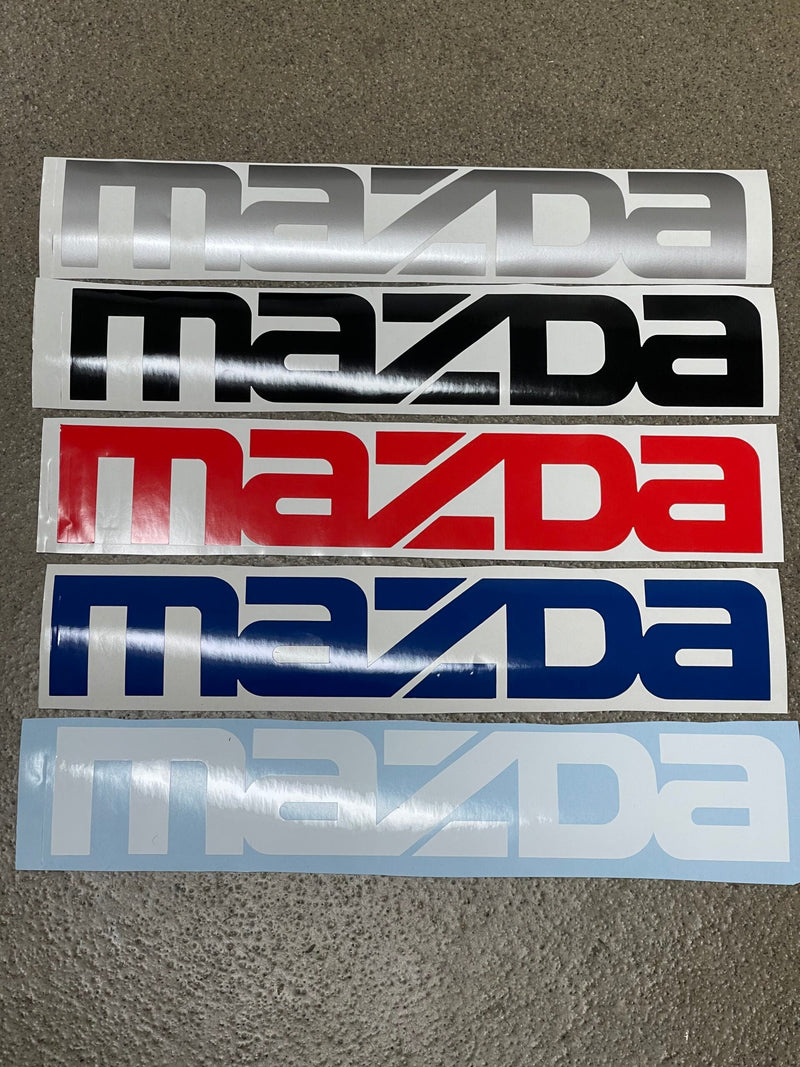 White Tailgate Sticker Decal for 85-93 Mazda B220 B2600 Pickup Truck Emblem