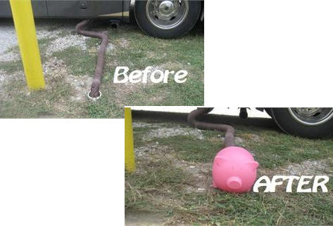 PINK Sewiepig Pig Sewer Dump Hose Pipe Cover Camper Travel Trailer Pop Up RV-20270