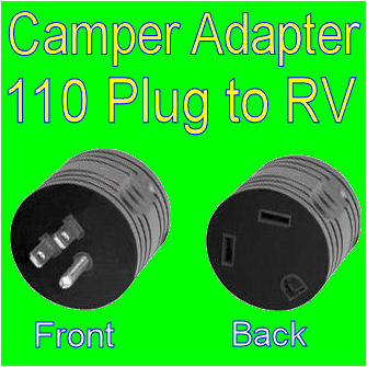 110v / 30 amp power cord adapter for Camper Travel Trailer Pop Up RV Plug-0