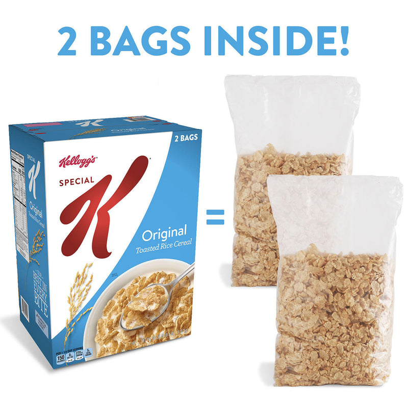 Kellogg's Special K Original Breakfast Cereal 38 oz - 2 Bags