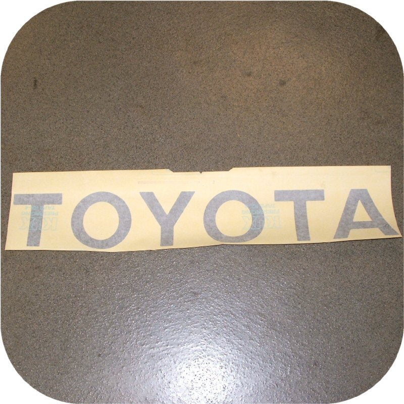 Toyota Pickup Truck Tailgate Letters Sticker Silver Pickup Gray Vinyl Decal