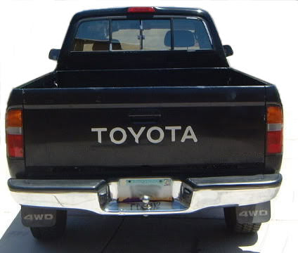 Toyota Pickup Truck Tailgate Letters Sticker WHITE Vinyl Decal Tacoma