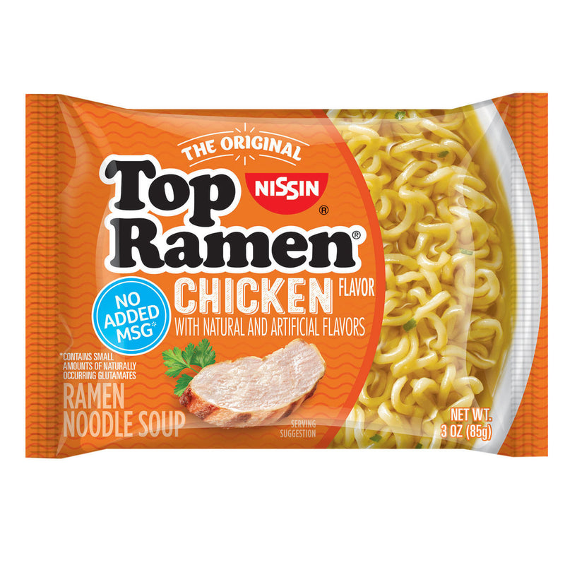 96 Packs Nissin Top Ramen Chicken Flavor Oodles of Noodles Soup