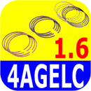 Piston Ring Set STD Toyota MR2 Corolla GTS FX 16 4AGELC