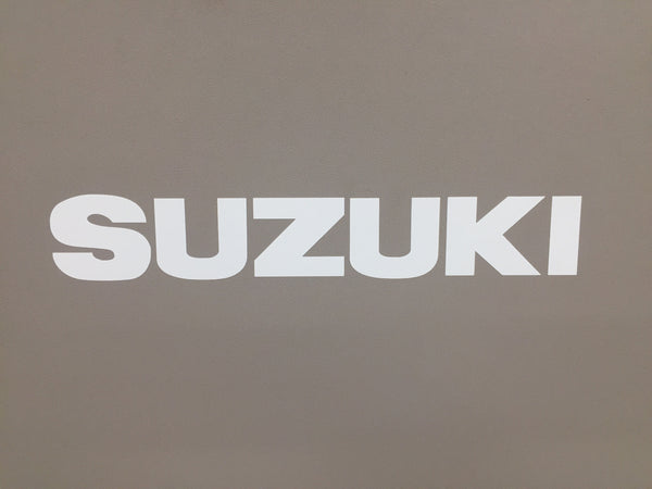 White Suzuki Samurai Tailgate Sticker Decal 87-95 Emblem Door Top