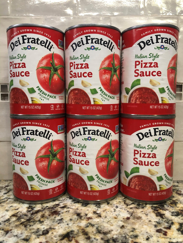 6 CANS Hirzel Canning Dei Fratelli Pizza Sauce 15 oz Can Tomato Crust