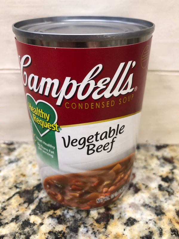 8 CANS Campbell's Condensed Healthy Request Vegetable Beef Soup 10.5 oz Can