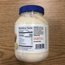 CF Sauer Rich & Creamy Mayonnaise Real Mayo 30oz Jar Sauce Dukes