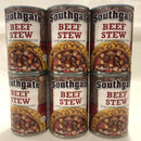 6 CANS Southgate Beef Stew 15 oz Meat Brunswick Dinty Moore Soup