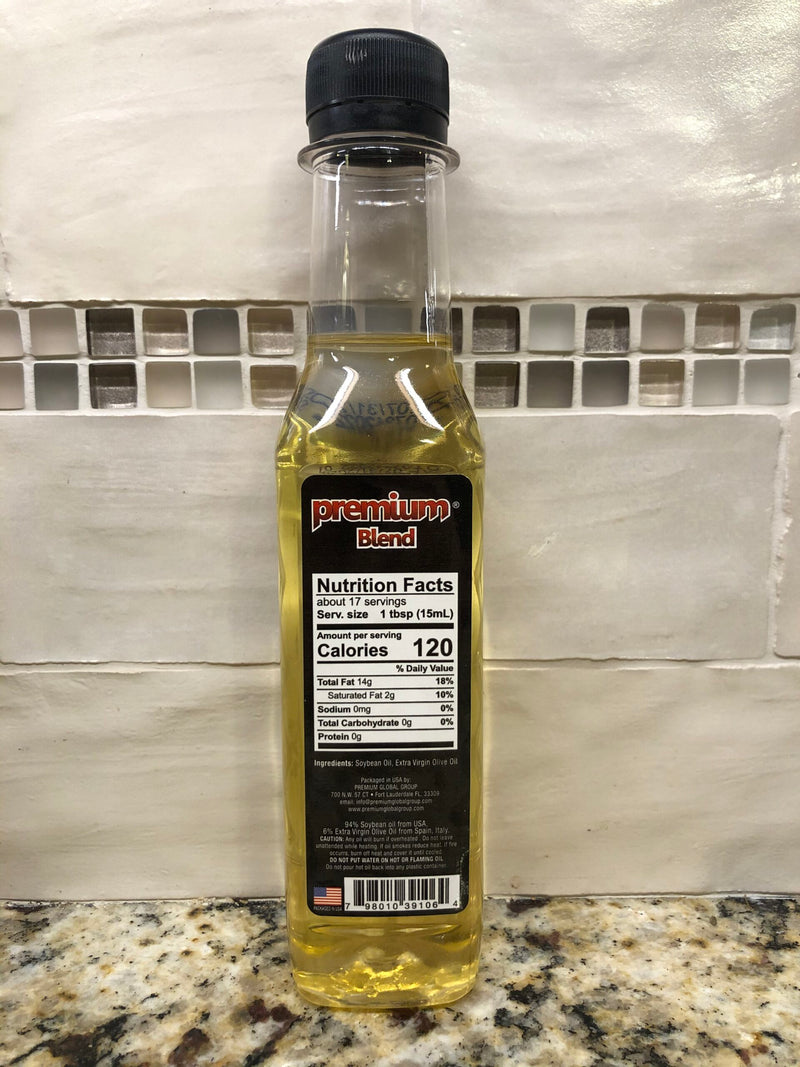 SIX Bottles Premium Blend Soybean Oil & Extra Virgin Olive Oil 8.5 fl oz Bottle