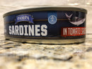 8 CANS Pampa Sardines in Tomato Sauce 7.5 oz Can Tin Fish Herring Fillets