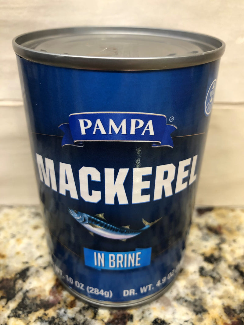 6 CANS Pampa Mackerel in Brine 15 oz Can Tin Fish Herring Salmon Fillets