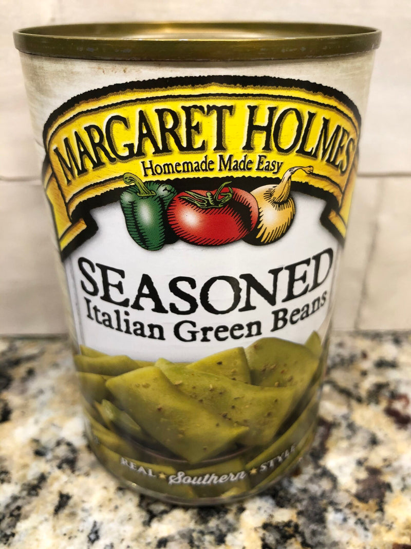 6 CANS Margaret Holmes Southern Style Seasoned Italian Green Beans 14.5 oz Can