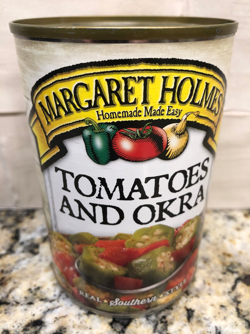 6 CANS Margaret Holmes Southern Style Tomatoes and Okra 14.5 oz Can