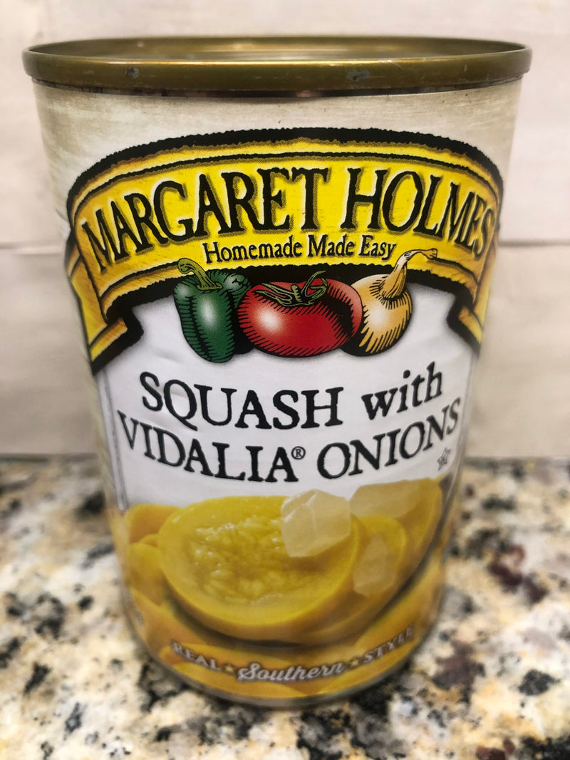 6 CANS Margaret Holmes Southern Style Squash with Vidalia Onions 14.5 oz Can