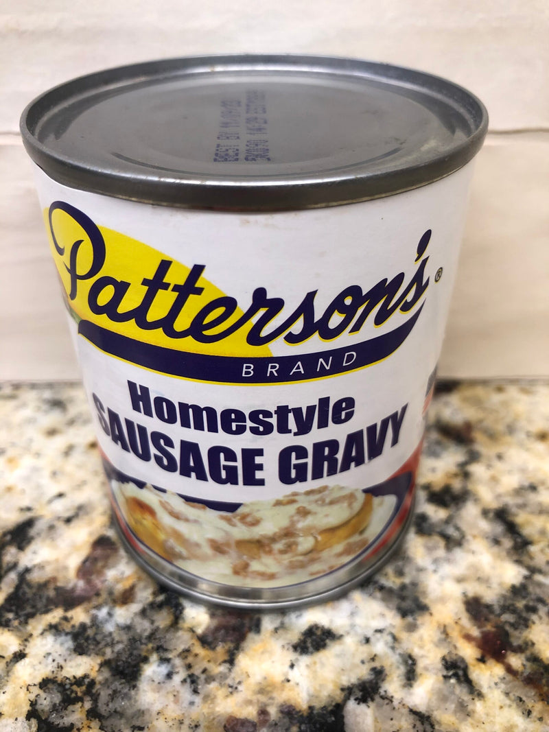 Patterson's Daybreak Homestyle Sausage Gravy 8 oz Can breakfast and biscuits