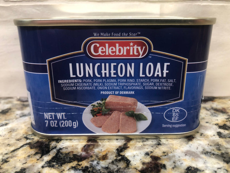 8 CANS Celebrity Luncheon Loaf Meat 7 oz. like Spam Treet Danish Pork