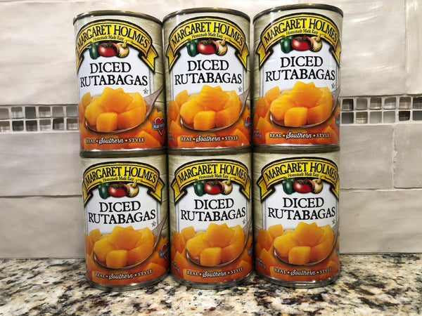 6 CANS Margaret Holmes Southern Style Diced Rutabagas 14.5 oz Can