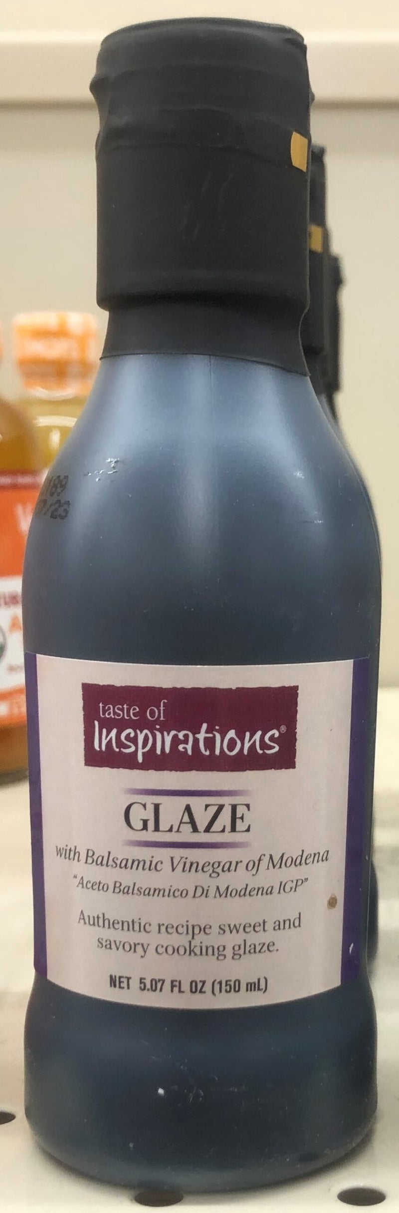 Taste of Inspirations Balsamic Vinegar Glaze 5.07 oz Bottle Marinade