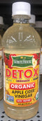 White House DETOX Organic Apple Cider Vinegar with Mother 16oz Bottle