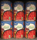 6 CANS Great Value Fire Roasted Diced Tomatoes 14.5 oz Can chili spaghetti casserole