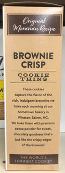 Deweys Bakery Moravian Style Brownie Crisp Cookie Thins 9 oz Box Chocolate