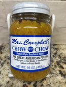 9 JARS Mrs. Campbell's SAMPLER Chow Chow Regular Hot Sweet Vidalia Onion Relish