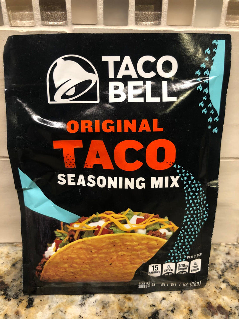 Taco Bell Original Taco Seasoning Mix 1 oz Packet Hamburger burritos enchilada