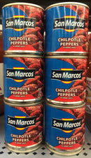 6 CANS Empacadora San Marcos Chipotle Peppers In Adobo Sauce 7.5 oz Cans