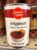 6 CANS Laura Lynn Chili No Beans 15 oz Can Beef Dip Stew Hot Dog