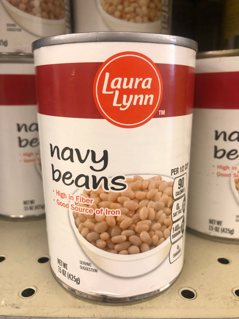 6 CANS Laura Lynn Navy Beans 15.5 oz Can large white beans