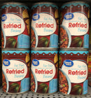 6 CANS Great Value Fat Free Refried Beans 16 oz Can Pintos Mexican Vegetable