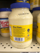 TWO JARS Blue Plate Real Mayonnaise 30 Oz Mayo Sandwich Spread Condiment