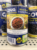 6 CANS GOYA Black Beans 15.5 oz Can Frijoles Negros refried rice soup