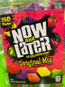 Now & Later Fruit Chews Candy Tub 89 oz cherry apple grape Wrapped Bucket