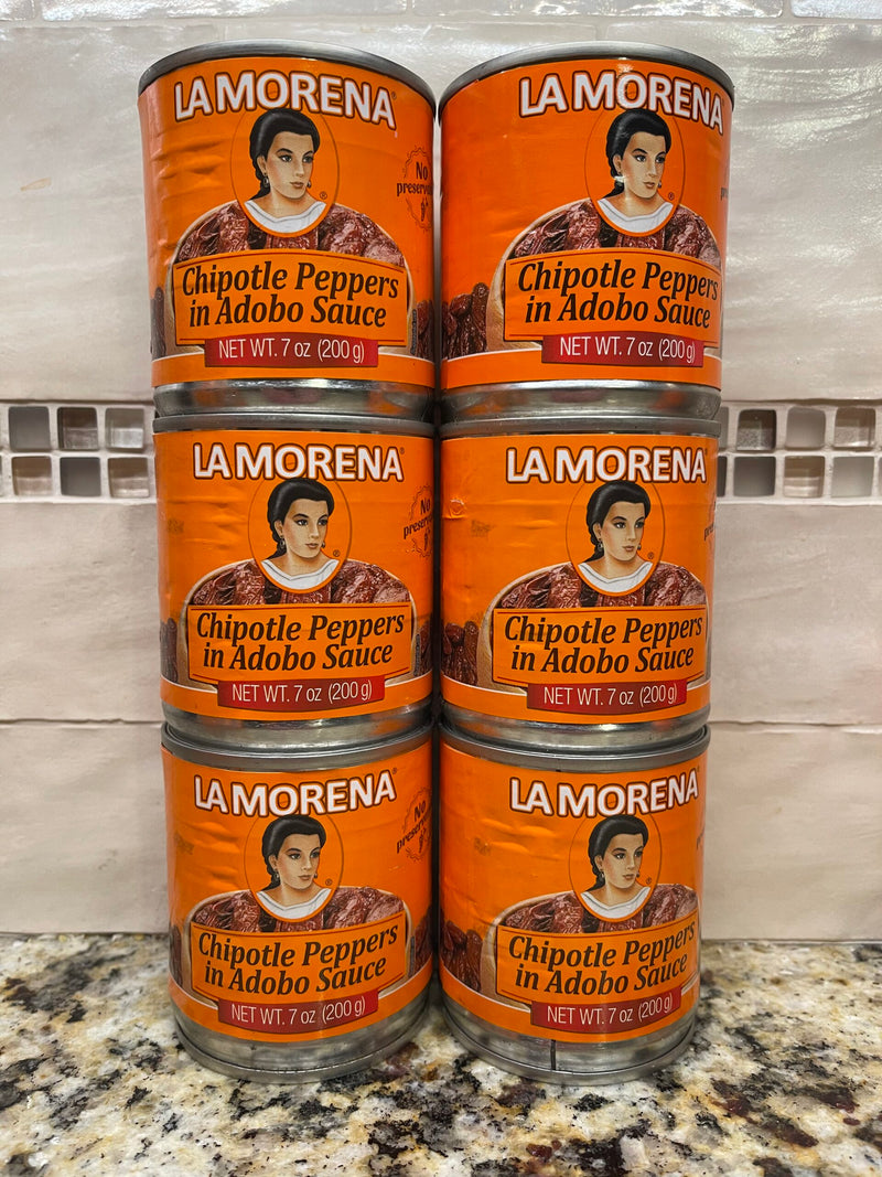 6 CANS La Morena Chipotle Peppers in Adobo Sauce 7 oz Can