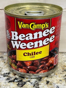 6 CANS Van Camp's Chilee Flavor Beanee Weenee 7.75 oz can BBQ Beans Franks