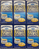 6 PACKS Brunswick Tuna Salad with crackers 3.25oz Lunch Snack Bumble Bee