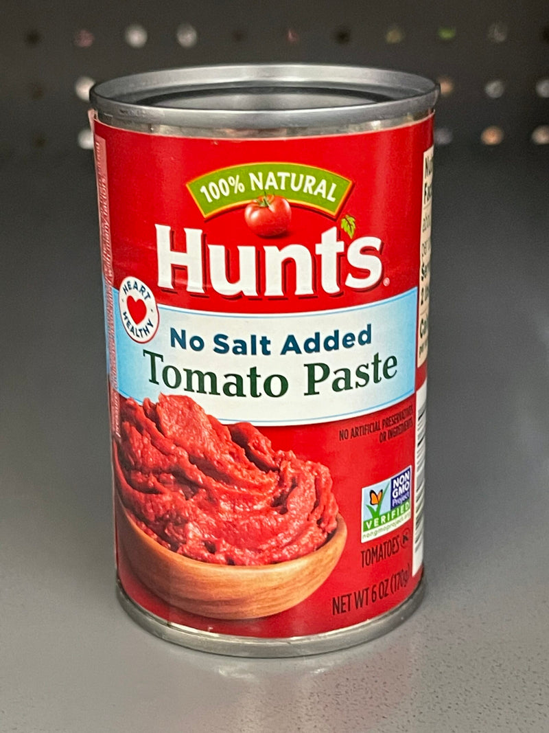 8 CANS Hunts Tomato Paste 100% Natural No Salt Added Tomatoes 6 oz Can