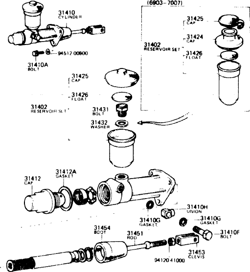 Clutch Master Cylinder for Toyota Land Cruiser 71-75 FJ40 FJ55