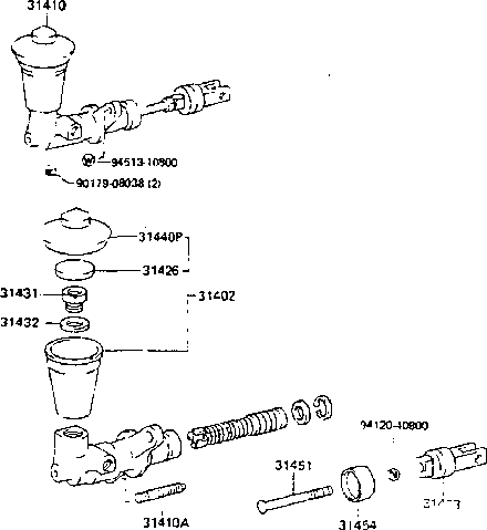 Clutch Master Cylinder for Toyota Land Cruiser 6/85-87 FJ60