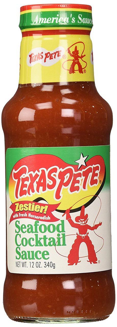 Texas Pete Seafood Cocktail Sauce Shrimp Scallops Fish Food