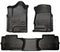 2014-2015 Chevy Silverado Ext Cab Front Rear Floor Mats HuskyLiner WeatherBEATER