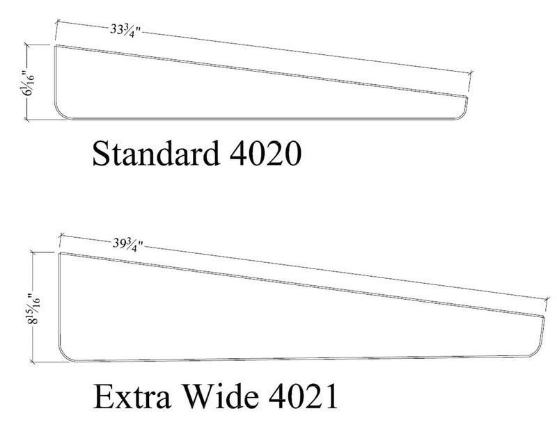 Running boards (pair) - checkerplate