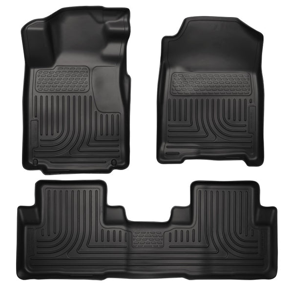 2012-2014 Honda CR-V CRV Floor Mats Black Husky Liners WeatherBEATER Front Rear