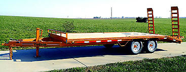 Hudson Brothers Trailer 21' HTMBK 4.4 ton DeckOver Tandem Axle equipment tractor